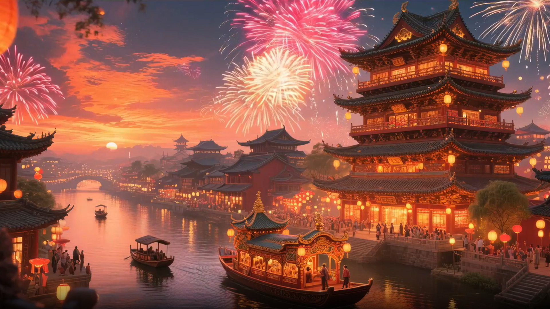 Fireworks Display Video